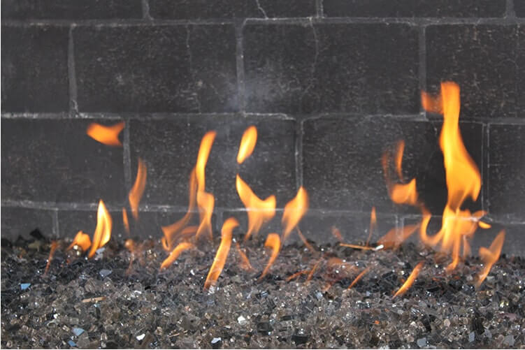 Reflective Crushed Glass Gray | Stone Decorative