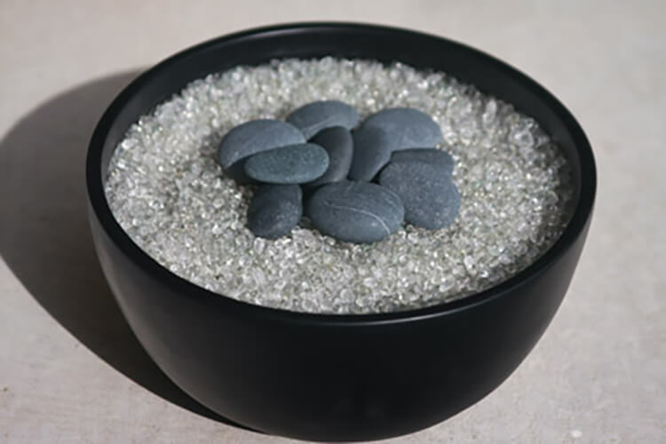 Glass Pebble Ice | Stone Decorative