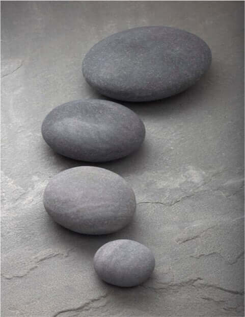 Signature Semi-Polished Slate-Black | Stone Decorative