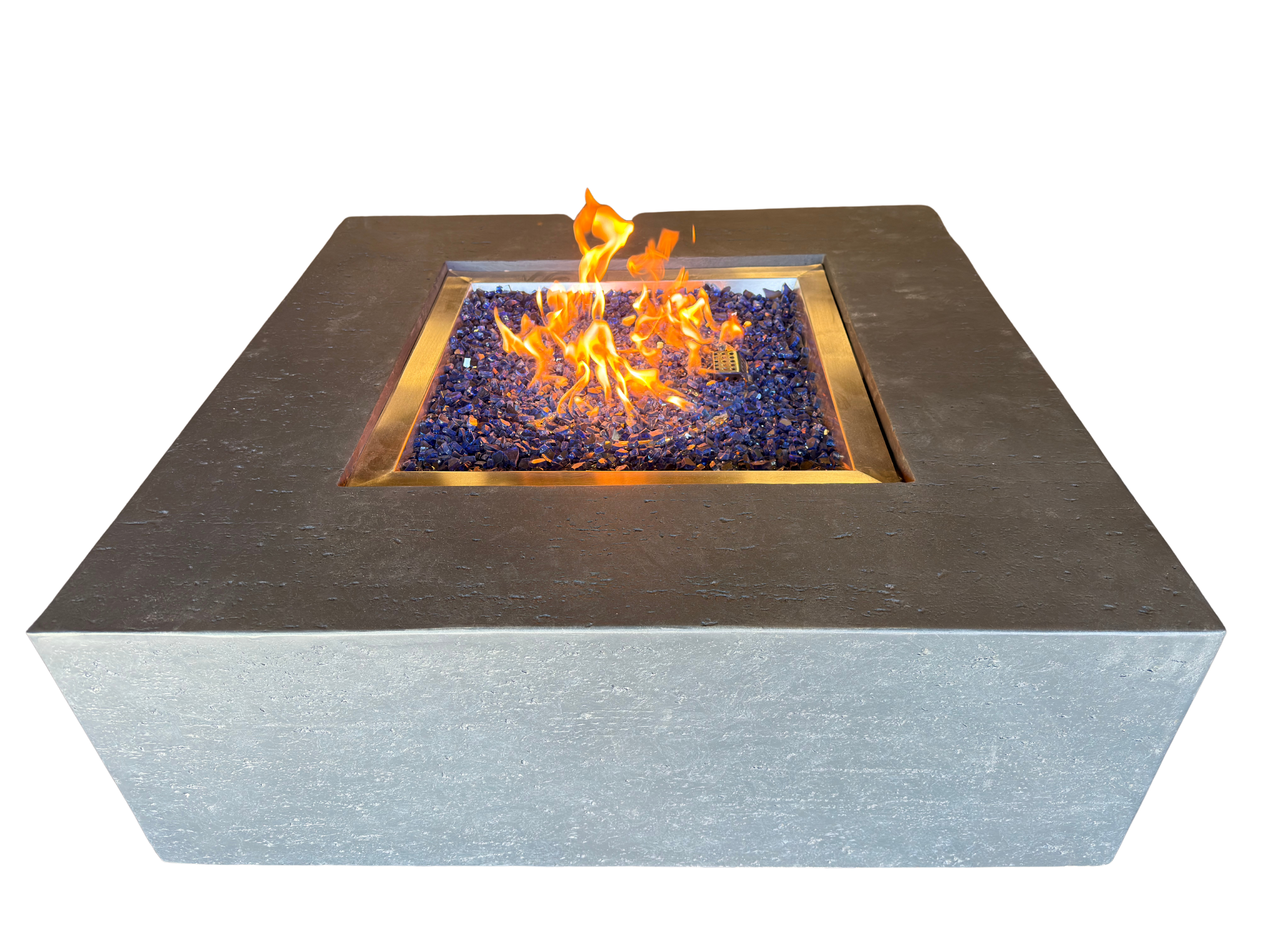 Reflective Crushed Glass Aqua Blue