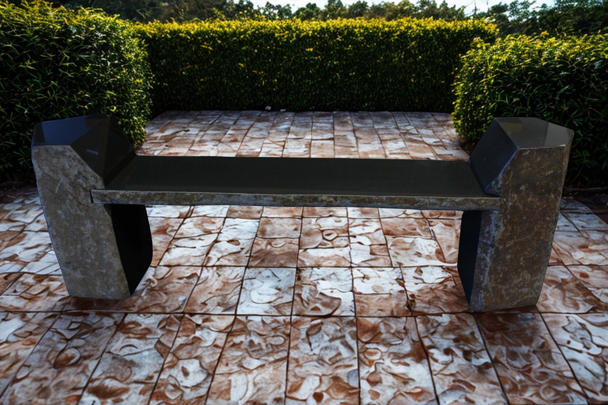 Basalt Bench | Stone Decorative