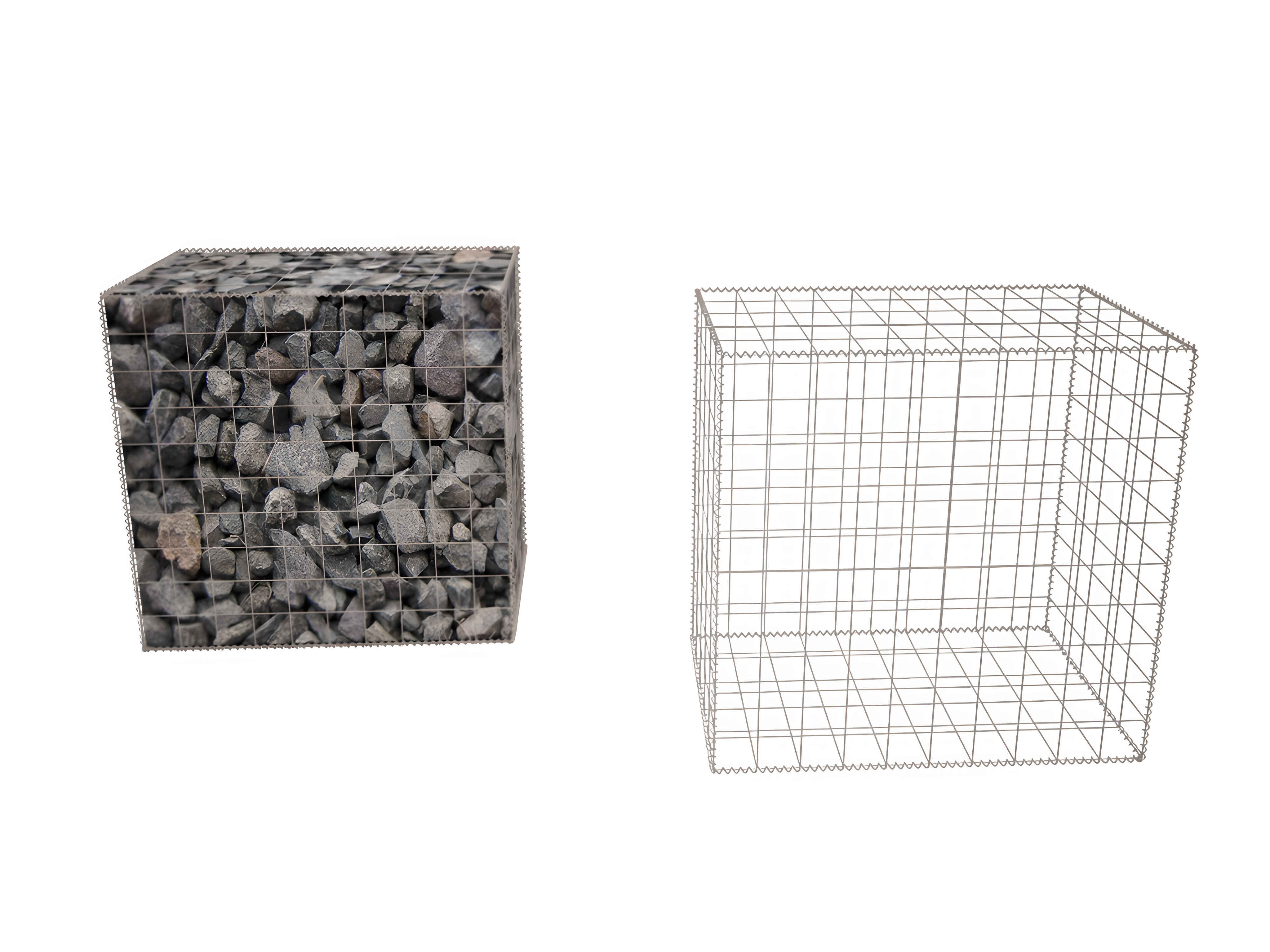 Galfan Landscaping Gabion (large cube) | Stone Decorative