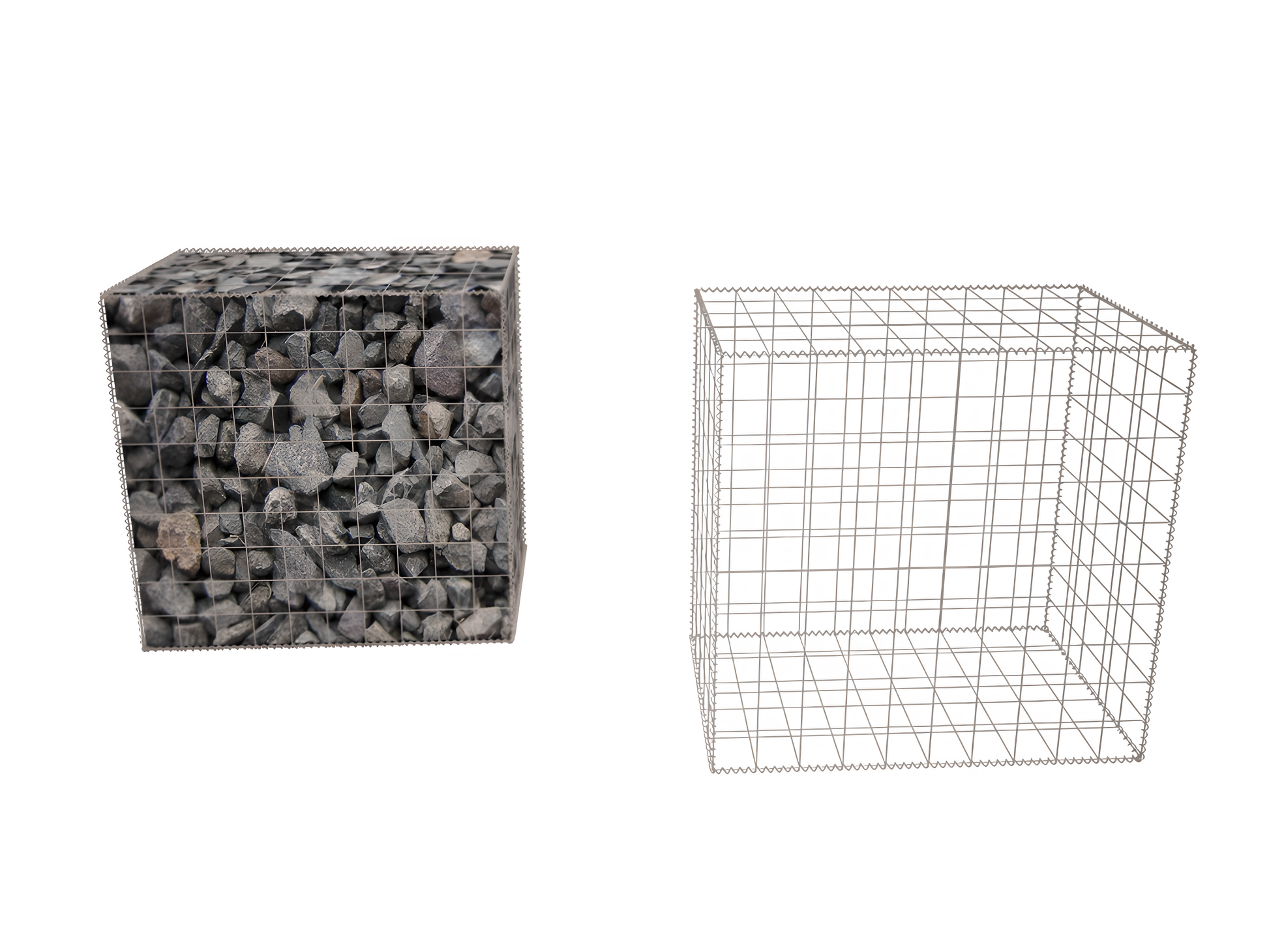 Galfan Landscaping Gabion (large cube) | Stone Decorative
