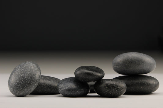 Highly Polished Slate-Black Fire Stone