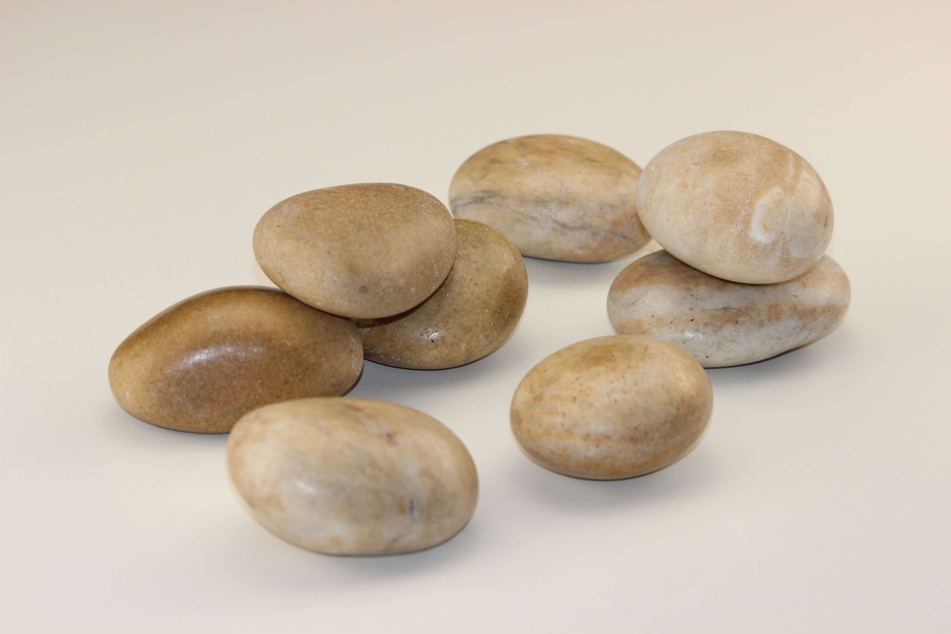 Highly Polished Ivory-Tan Fire Stone | Stone Decorative