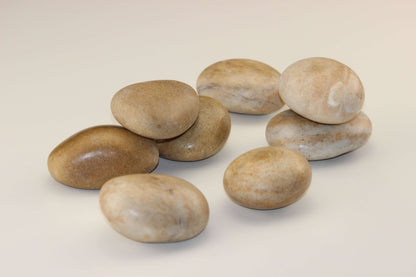 Highly Polished Ivory-Tan Fire Stone | Stone Decorative