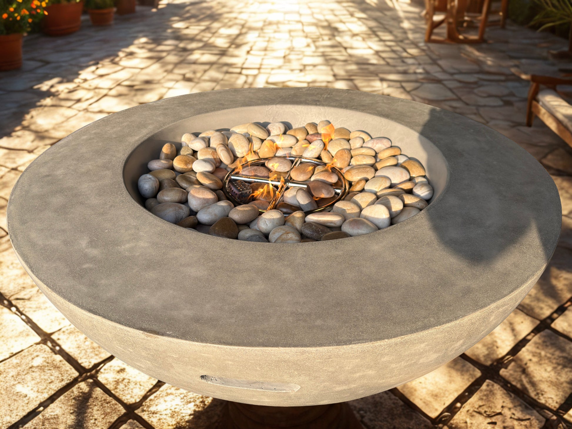 Highly Polished Ivory-Tan Fire Stone | Stone Decorative