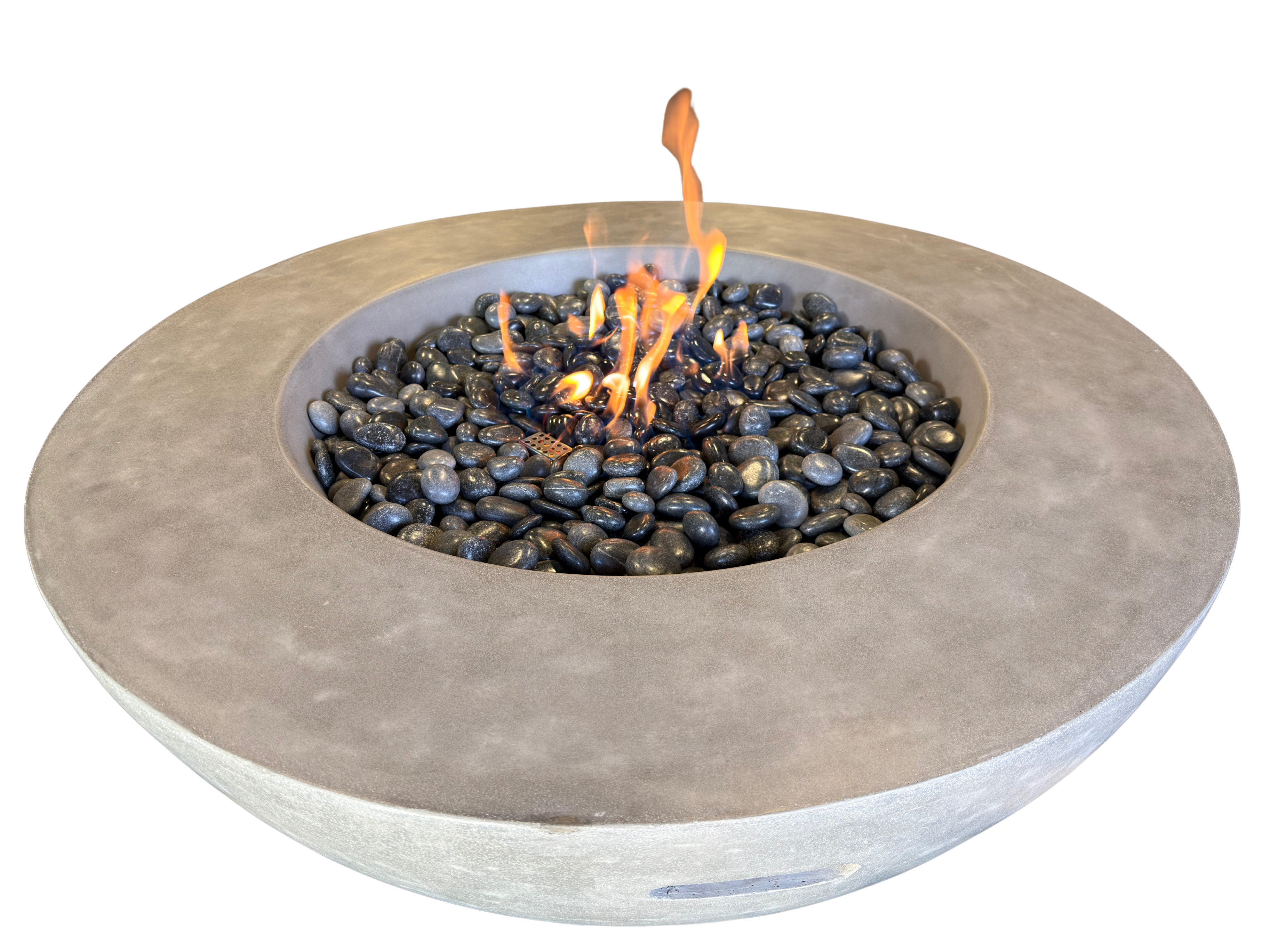 Highly Polished Slate-Black Fire Stone