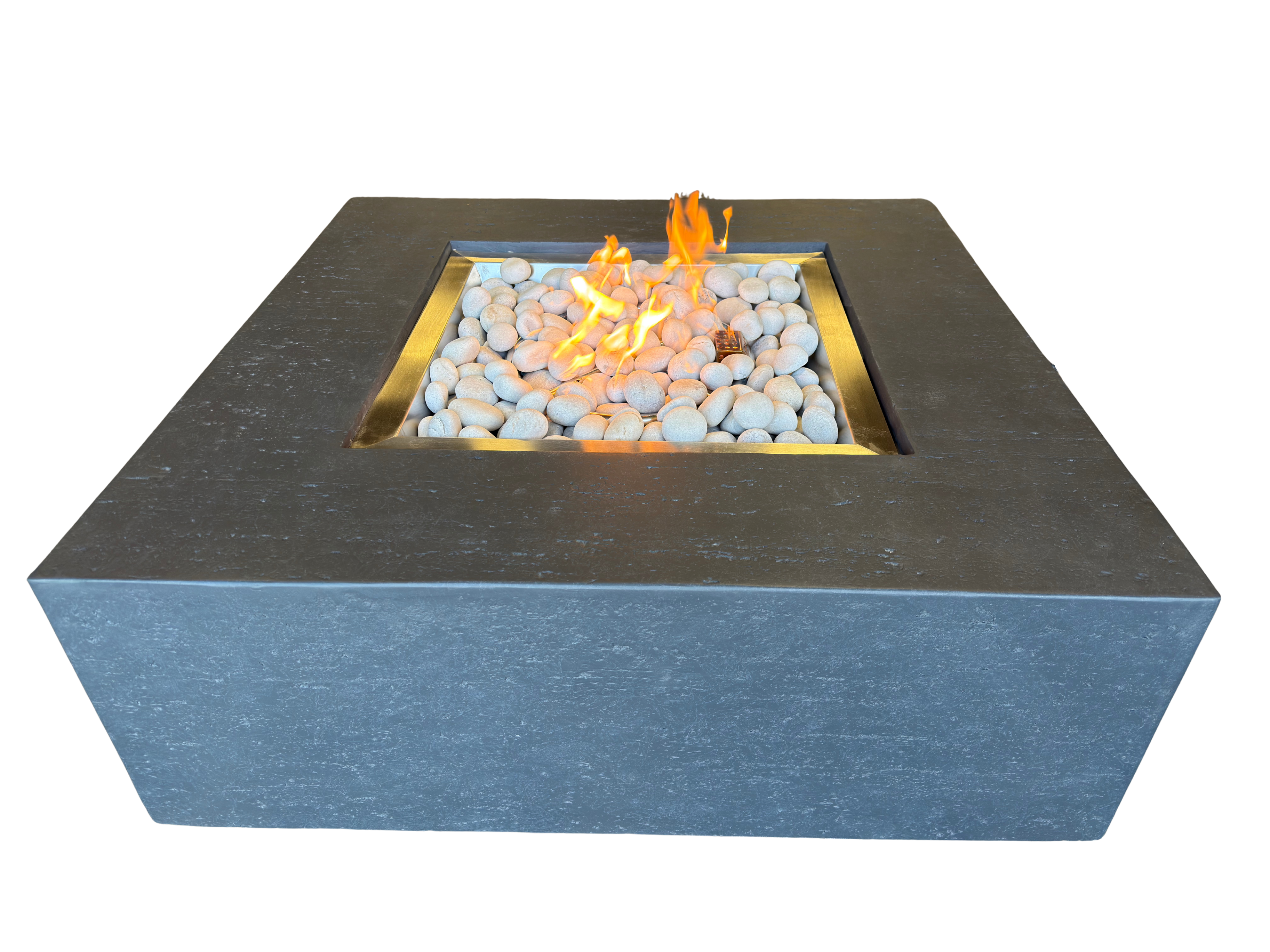 Off-White/Light Gray Fire Stones