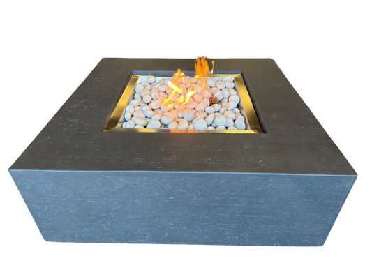 London Square propane gas fireplace