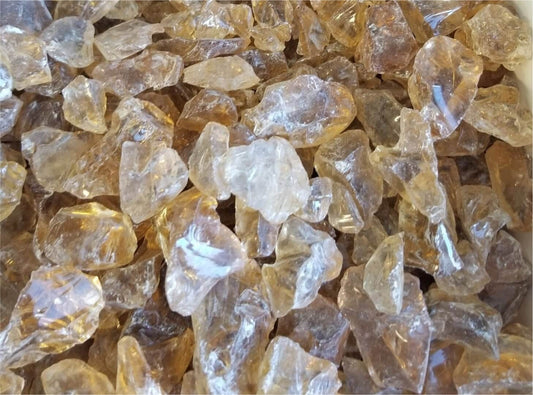 Crushed Glass Amber | Stone Decorative