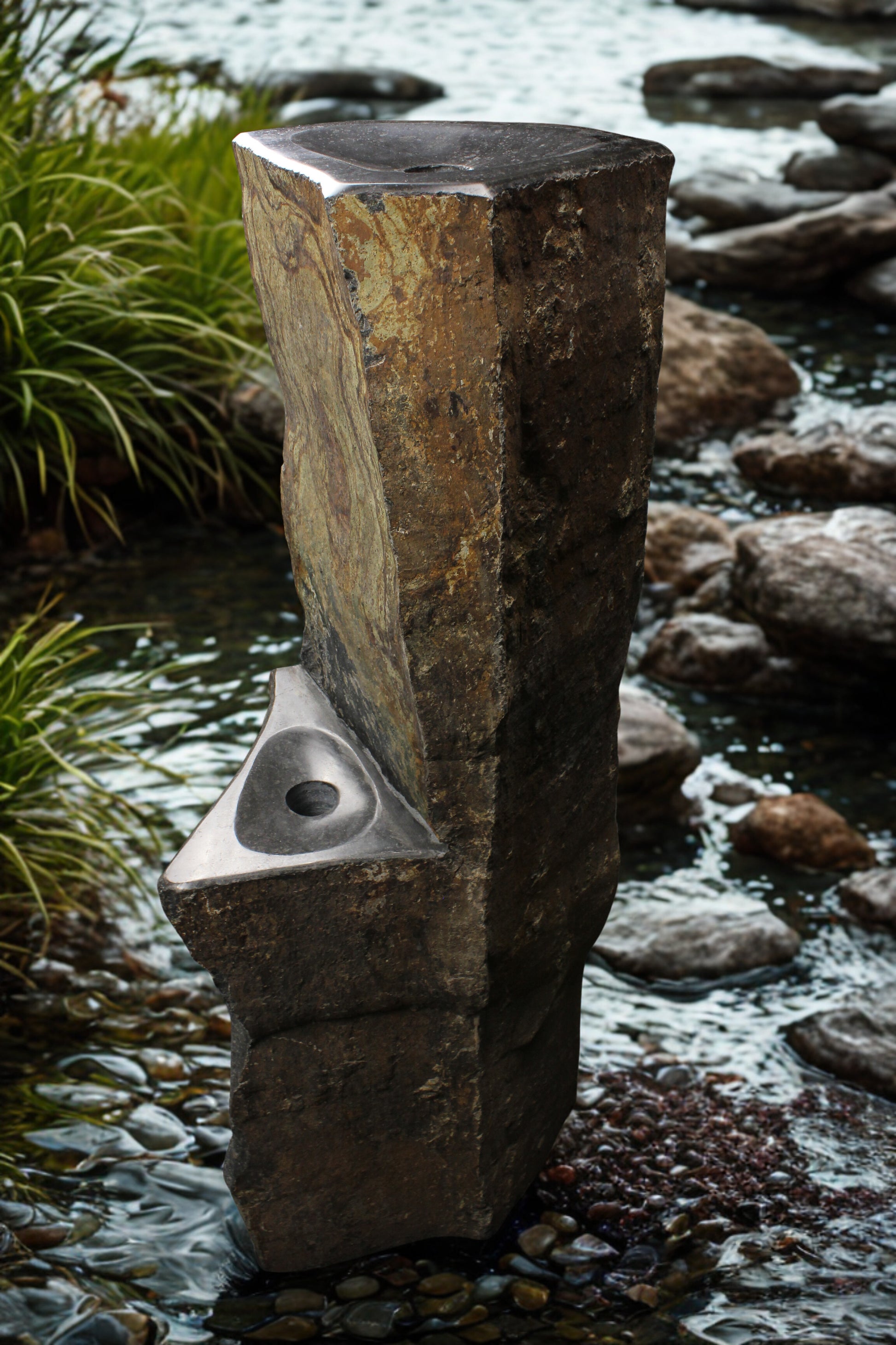 Twin Fountain | Stone Decorative
