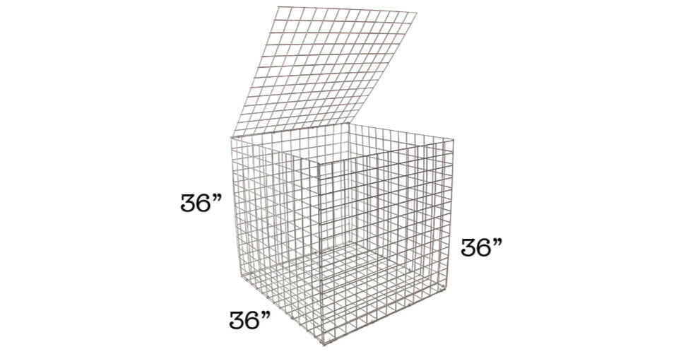 Galfan Fence Gabion (large cube) | Stone Decorative