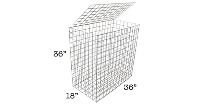 Galfan Landscaping Gabion (large) | Stone Decorative