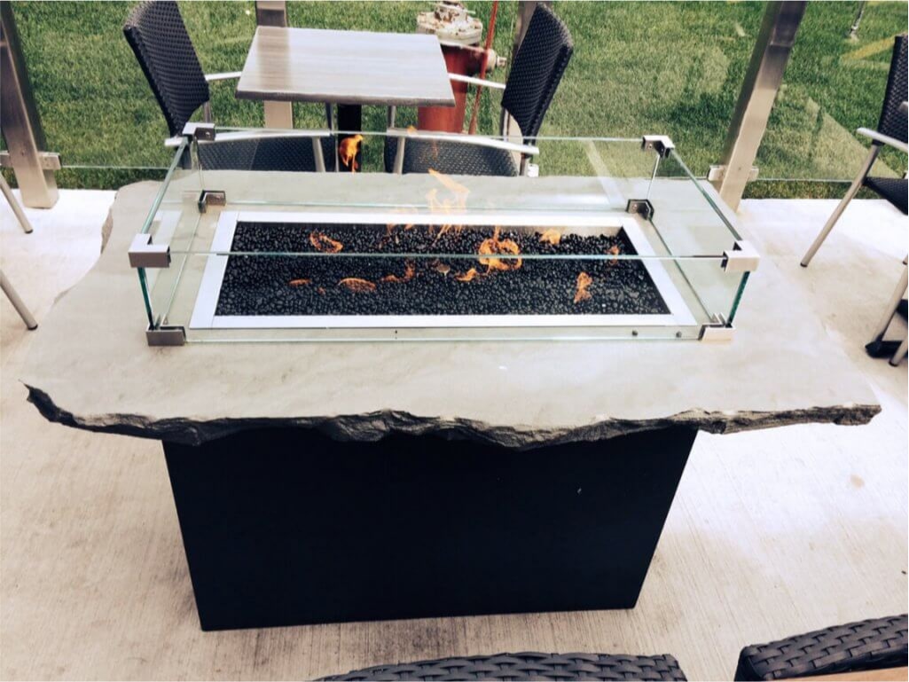 Glass Pebble Black | Stone Decorative