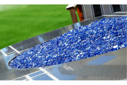 Crushed Glass Blue Diamond | Stone Decorative