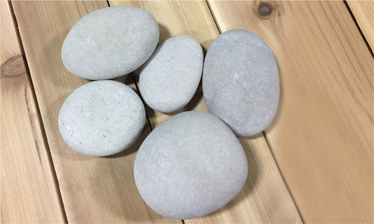 Off-White/Light Gray Engraving Stones | Stone Decorative