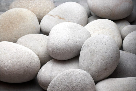Off-White/Light Gray Fire Stones | Stone Decorative