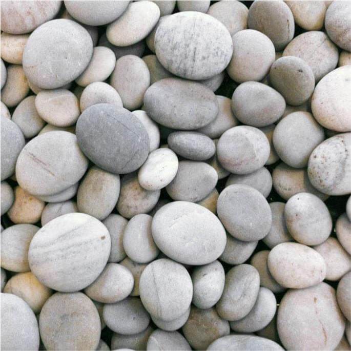 Off-White/Light Gray Fire Stones | Stone Decorative