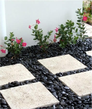 Garden Polished Black | Stone Decorative