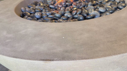 Highly Polished Slate-Black Fire Stone