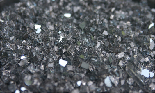 Reflective Crushed Glass Gray | Stone Decorative