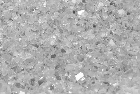 Reflective Crushed Glass White | Stone Decorative