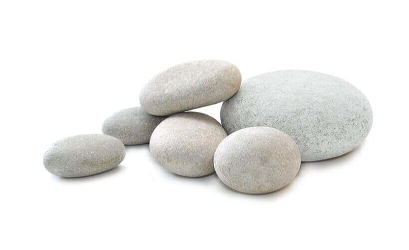Signature Semi-Polished Off-White/Light Gray | Stone Decorative