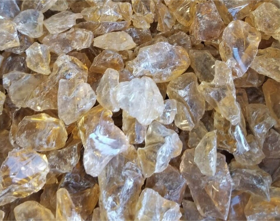 Crushed Glass Amber