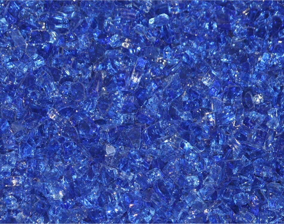 Crushed Glass Blue Diamond