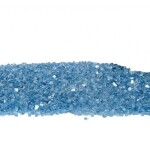 Reflective Crushed Glass Aqua Blue