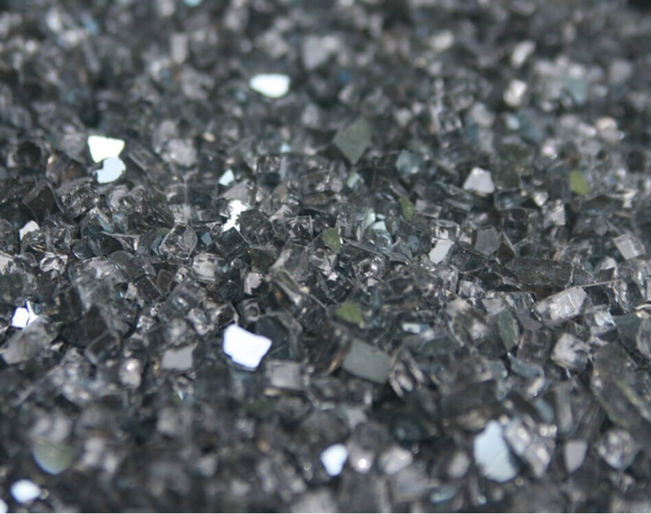 Reflective Crushed Glass Gray