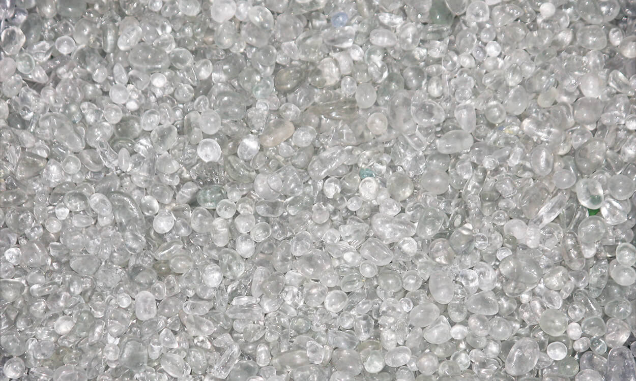 Glass Pebble Ice
